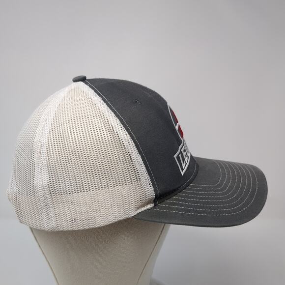 Leupold Snapback Trucker Hat Gray One Size Adjustable Embroidered Mesh Back - Picture 5 of 10
